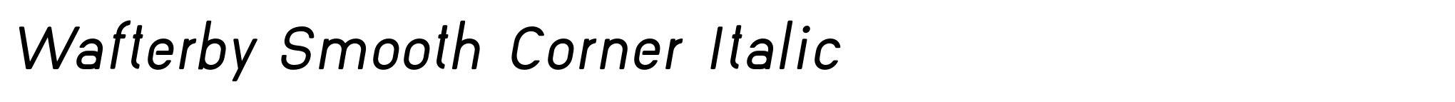 Wafterby Smooth Corner Italic image